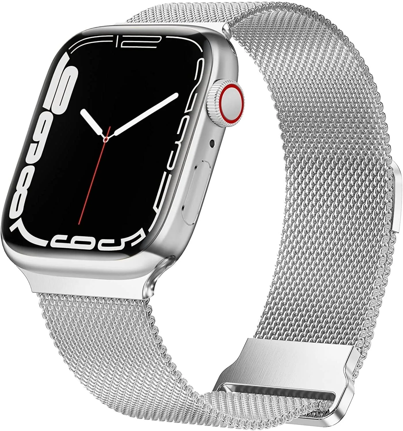 Apple Watch Milanese Strap with Buckle (Silver) Comfort Focused Design