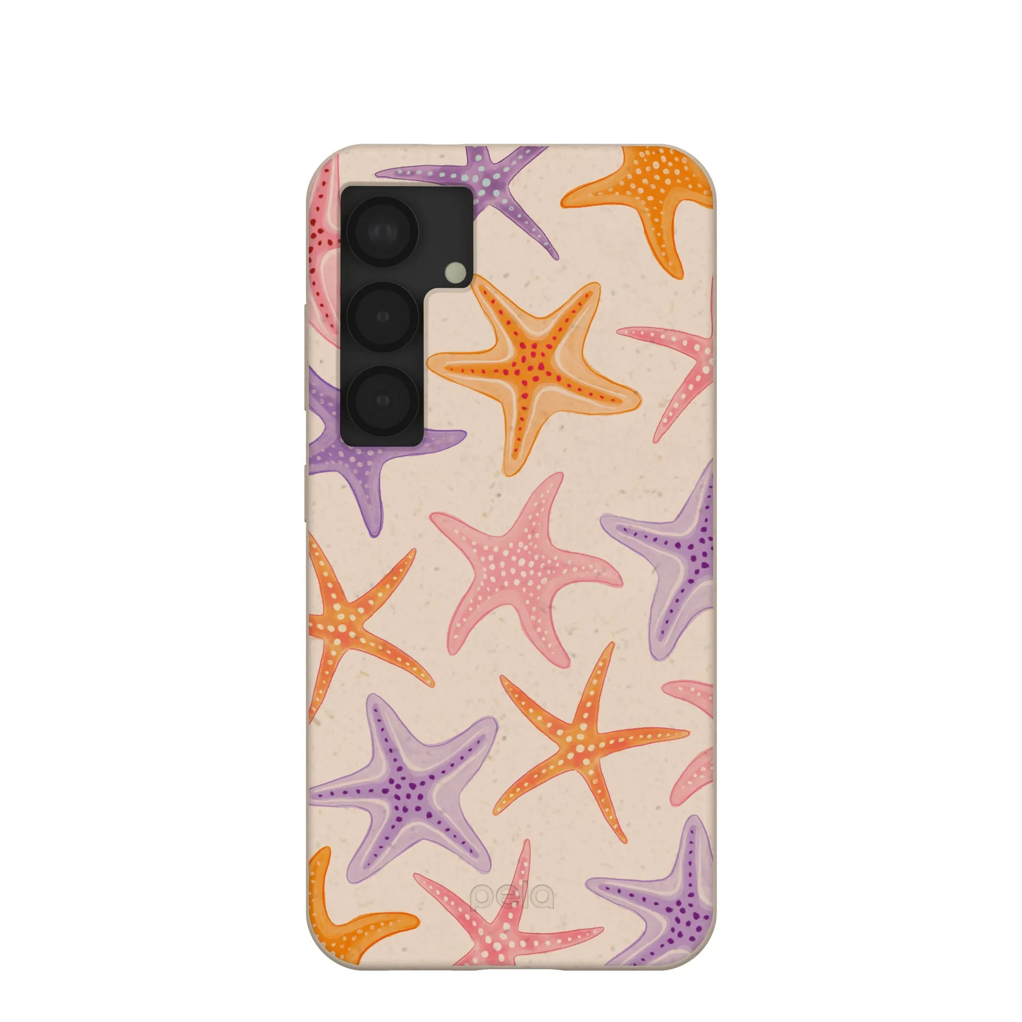 Seashell Starfish Parade Samsung Galaxy S25 Case Minimal Shield Texture