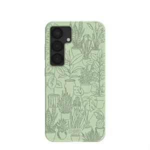 Comfort Padding Minimal Style Sage Green Green Oasis Samsung Galaxy S25 Case