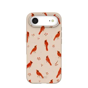 Seashell Cardinals iPhone Air Case Sleek Build Durable Build Texture