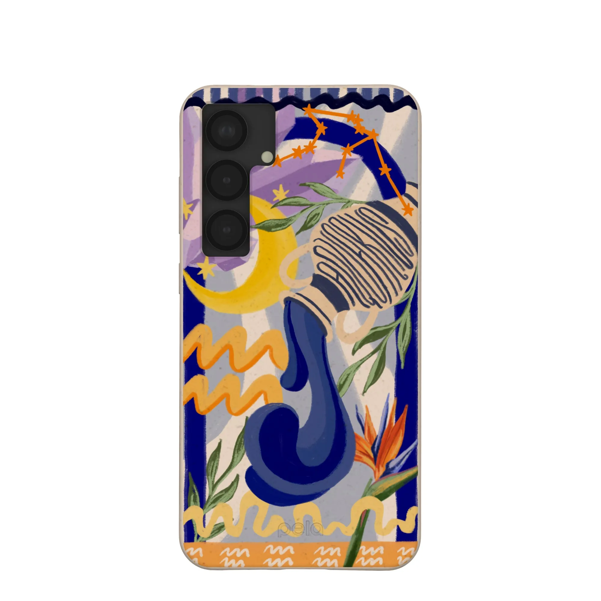 Seashell Aquarius Water Samsung Galaxy S25 (Plus) Case Drop Shield Soft Pattern Layer