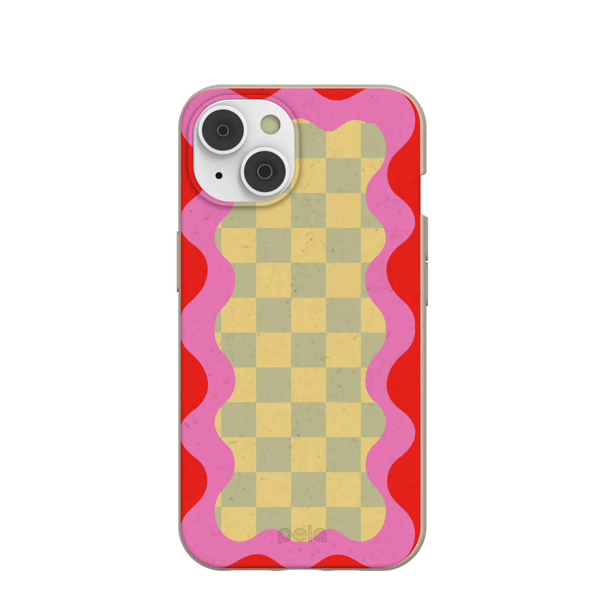 Rugged Feel Seashell Warp Grid iPhone 14/16e Case