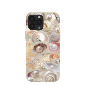 Compact Fit Marble finish London Fog Sea Gems iPhone 13 Pro Max Case