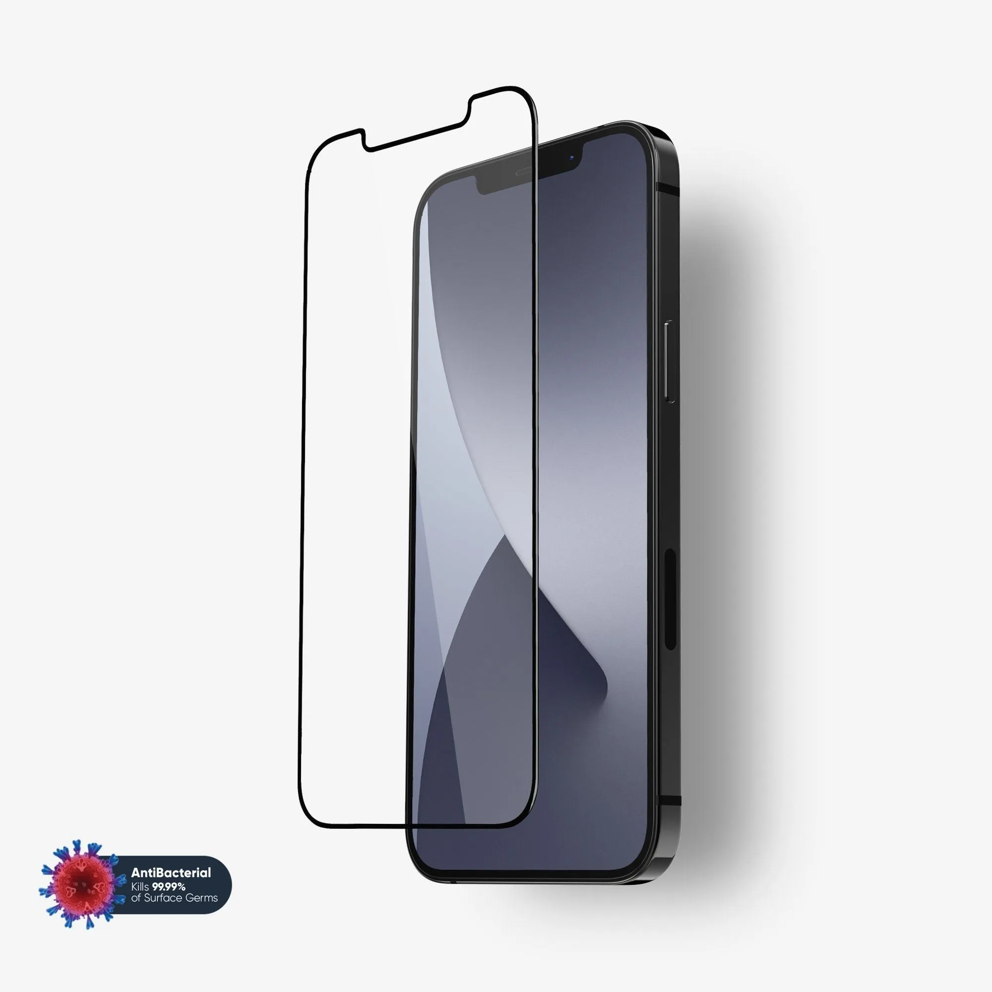 Smooth Feel NanoArmour Best Screen Protector for iPhone 12 Antimicrobial Edge-to-Edge