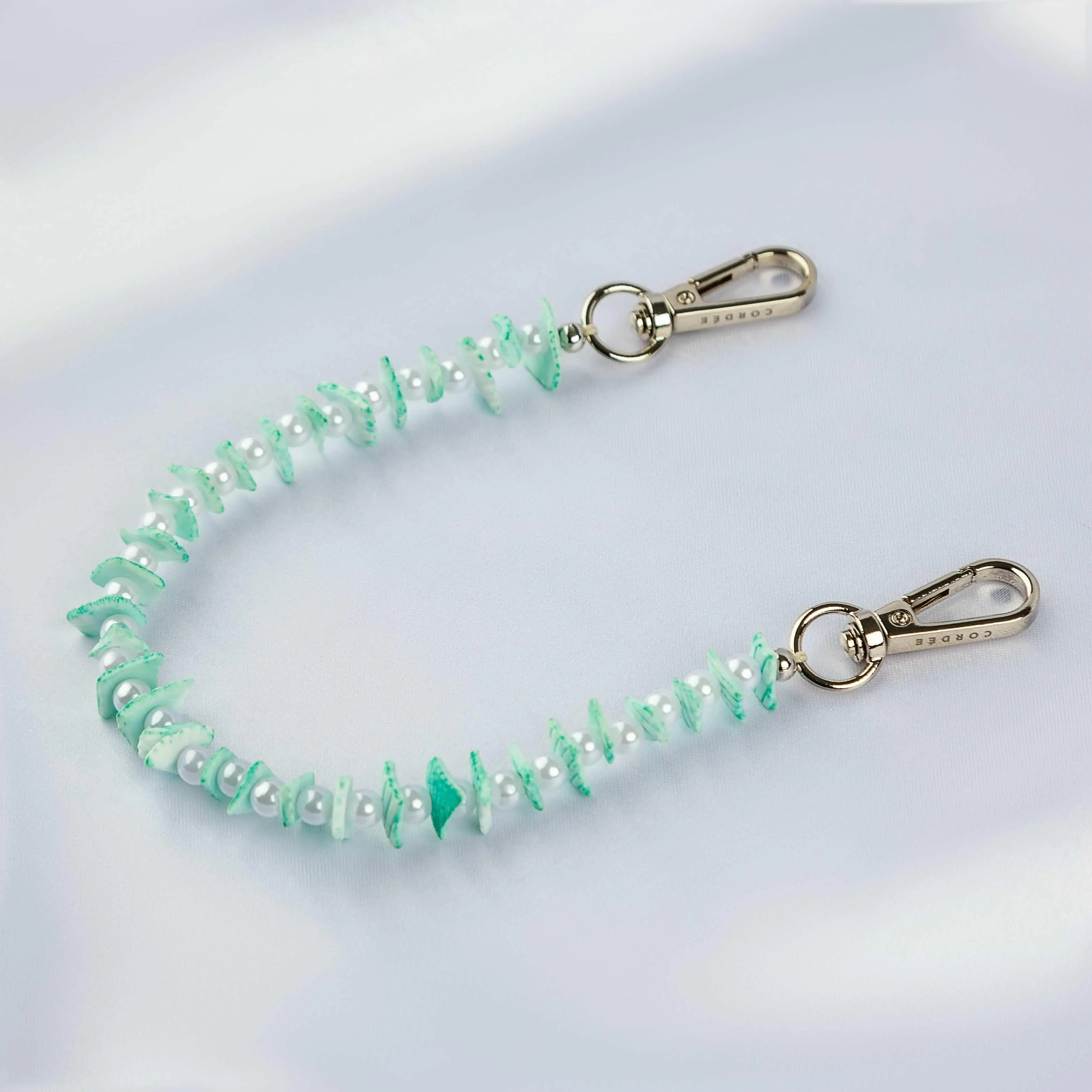 Seafoam Shell Phone Wristlet professionals Reinforced Loop Gear