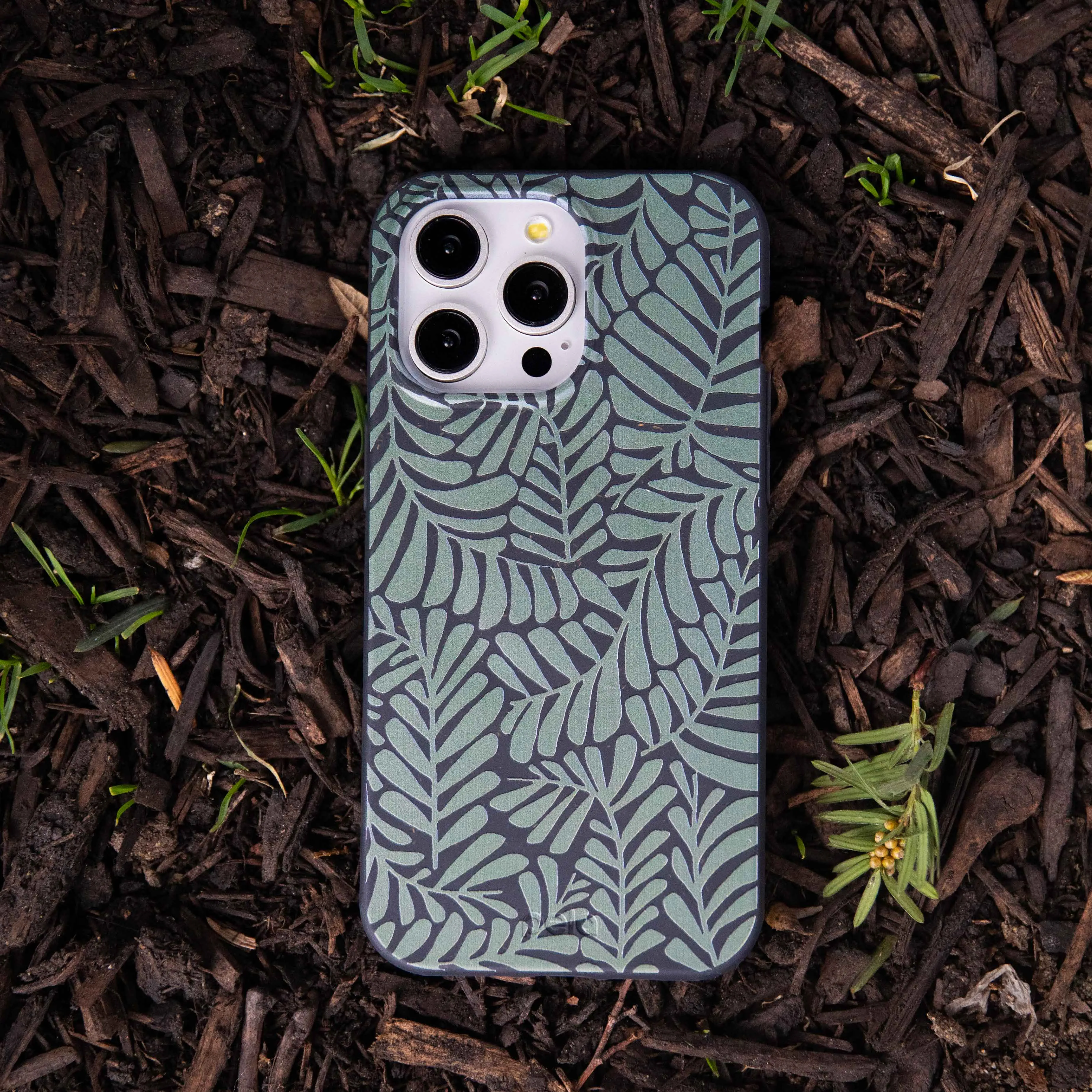 Black Fern Dreams iPhone Air Case Minimal Design Rugged Look Finish