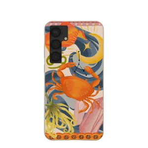 Seashell Cancer Crab Samsung Galaxy S25 (Plus) Case Flexible Edge Texture
