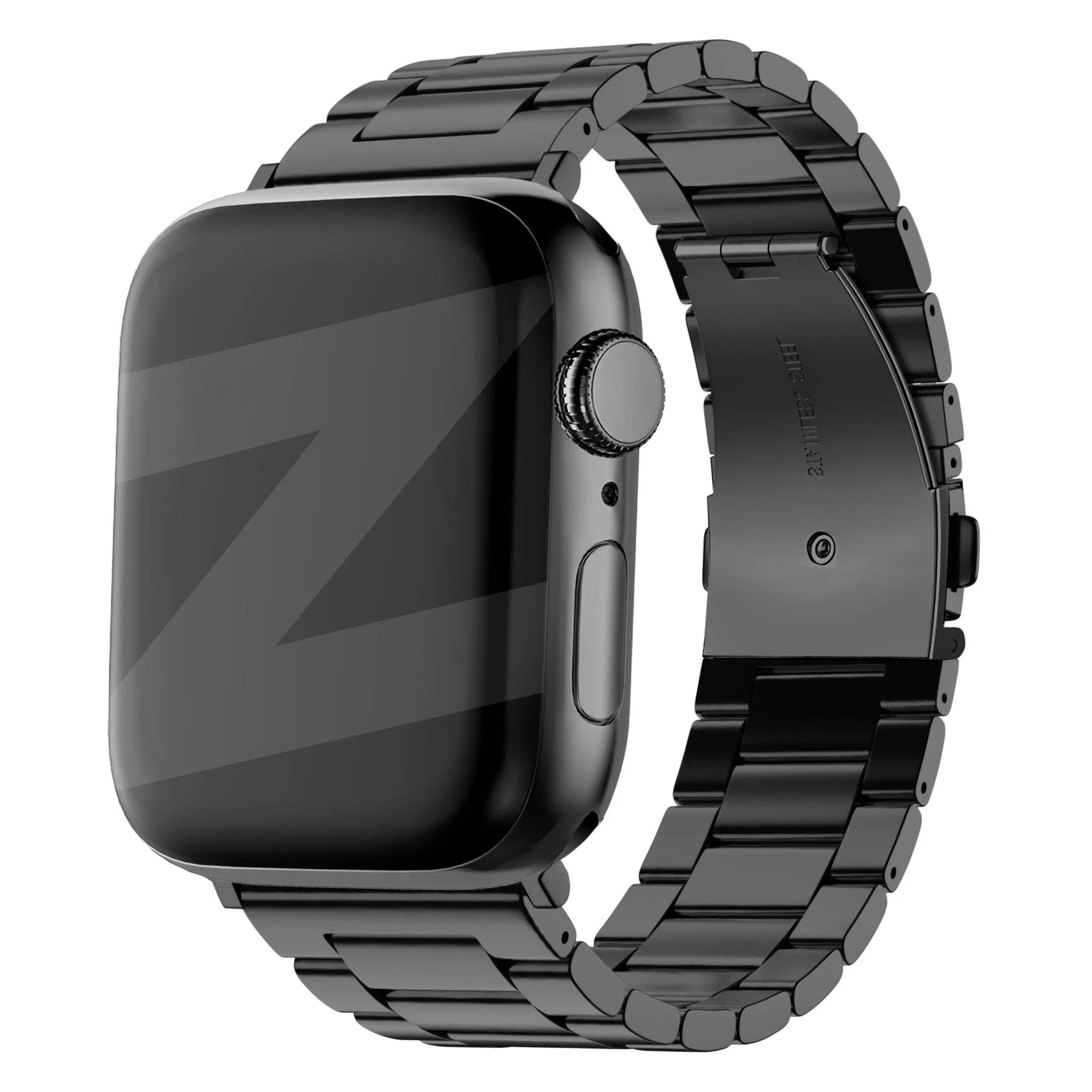 Bandz Apple Watch Steel Strap 'Classic' (Black) Luxury Minimal Style Comfortable Design