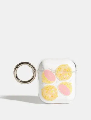 Minimalist Gadget Organizer Minimalist Rubber Case Disco Pink Grapefruit AirPods Case