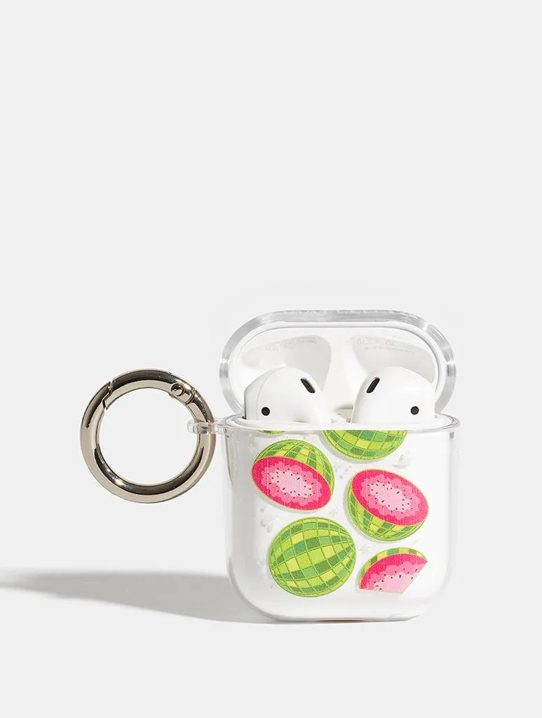 Disco Watermelon AirPods Case travel ready airpods case Slim Fit Holder