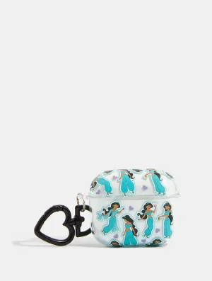 Soft Matte Finish compact handmade neon leather case Disney Jasmine Heart AirPods 3 Case