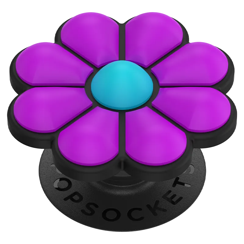 Doodle Daisy Purple PopGrip Pop Socket Birthday Use