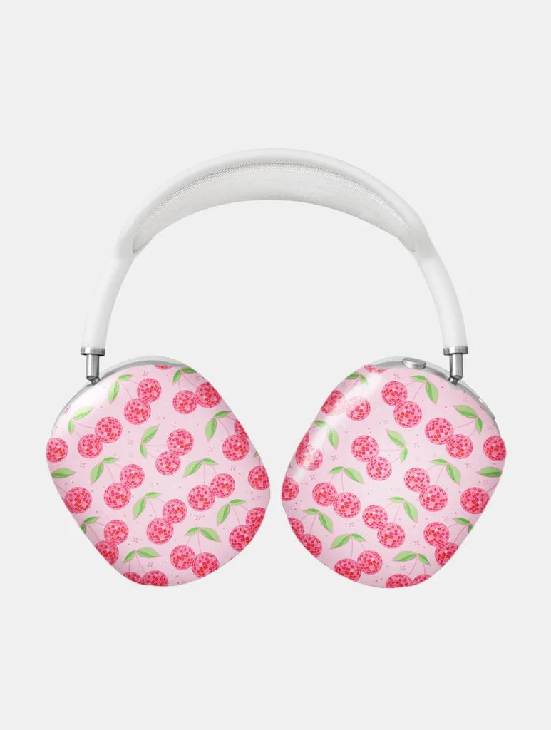 Disco Cherries AirPods Max Case in Gloss wireless earbuds sports protector