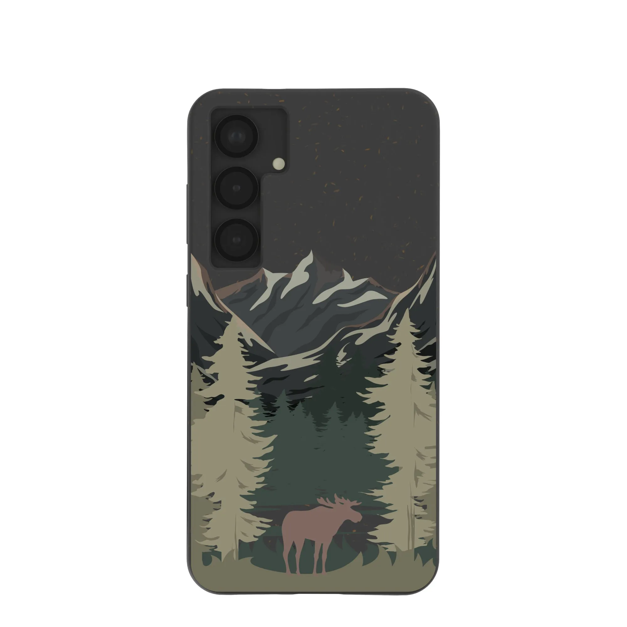Light Form Black Moose Mountain Samsung Galaxy S25 (Plus) Case