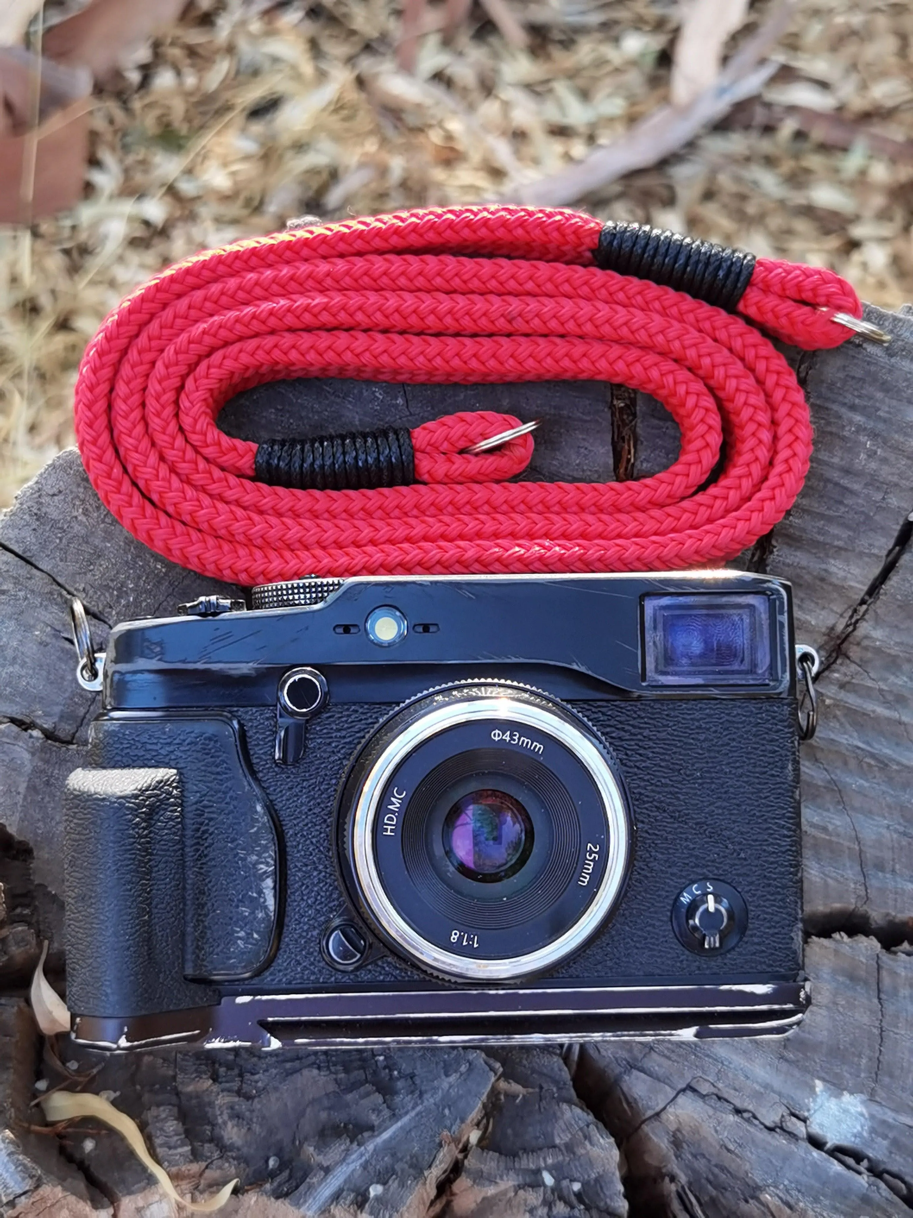 Flat Red Acrylic Camera Strap SE Everyday Carry