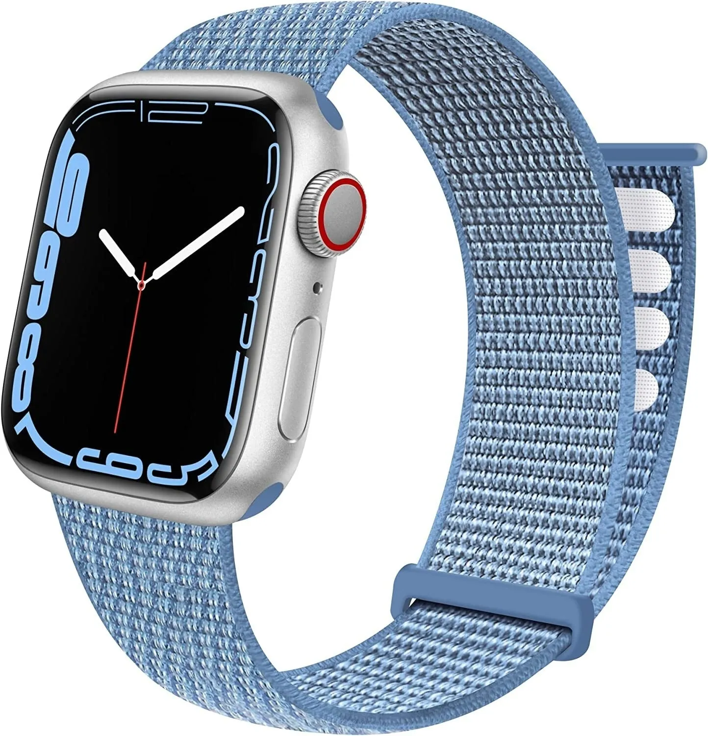 Apple Watch Nylon Loop Strap (Blue) Sporty Motion Style Premium Outdoor Look