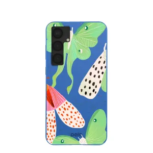 Modern Texture Build Electric Blue Mothopia Samsung Galaxy S25 (Plus) Case