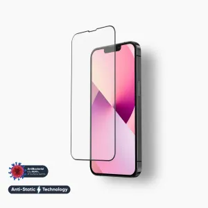 FLOLAB NanoAmour for iPhone 13 Anti Glare Screen Protector Antimicrobial Anti-Dust Edge-to-Edge Home use
