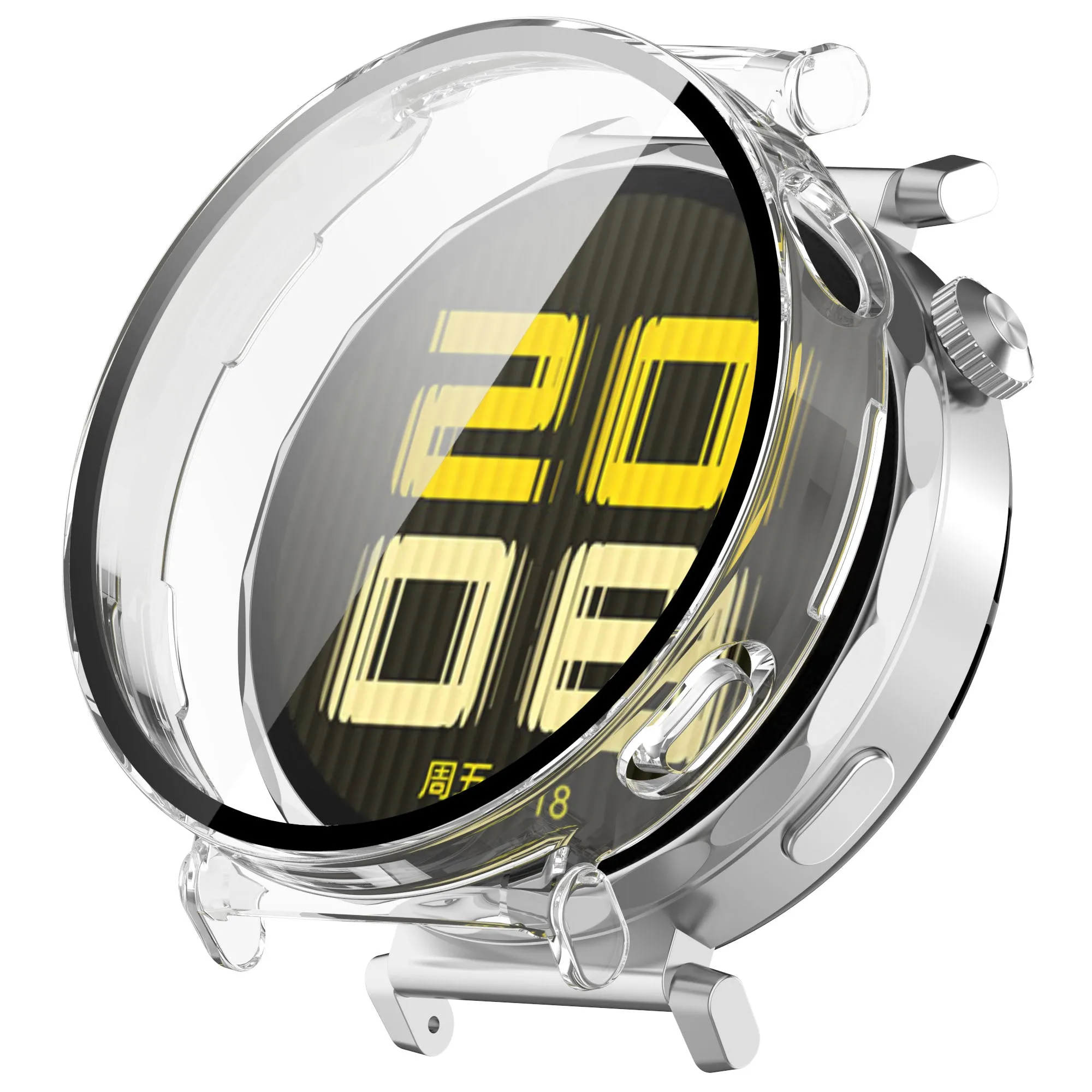 Workout Guard Gadget Friendly Huawei Watch GT 5 - 41mm Hard Case with Glass (Transparent)