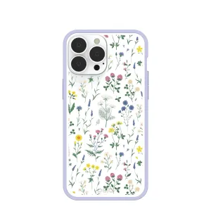 3D Effect Clear Shadow Blooms iPhone 13 Pro Max Case With Lavender Ridge