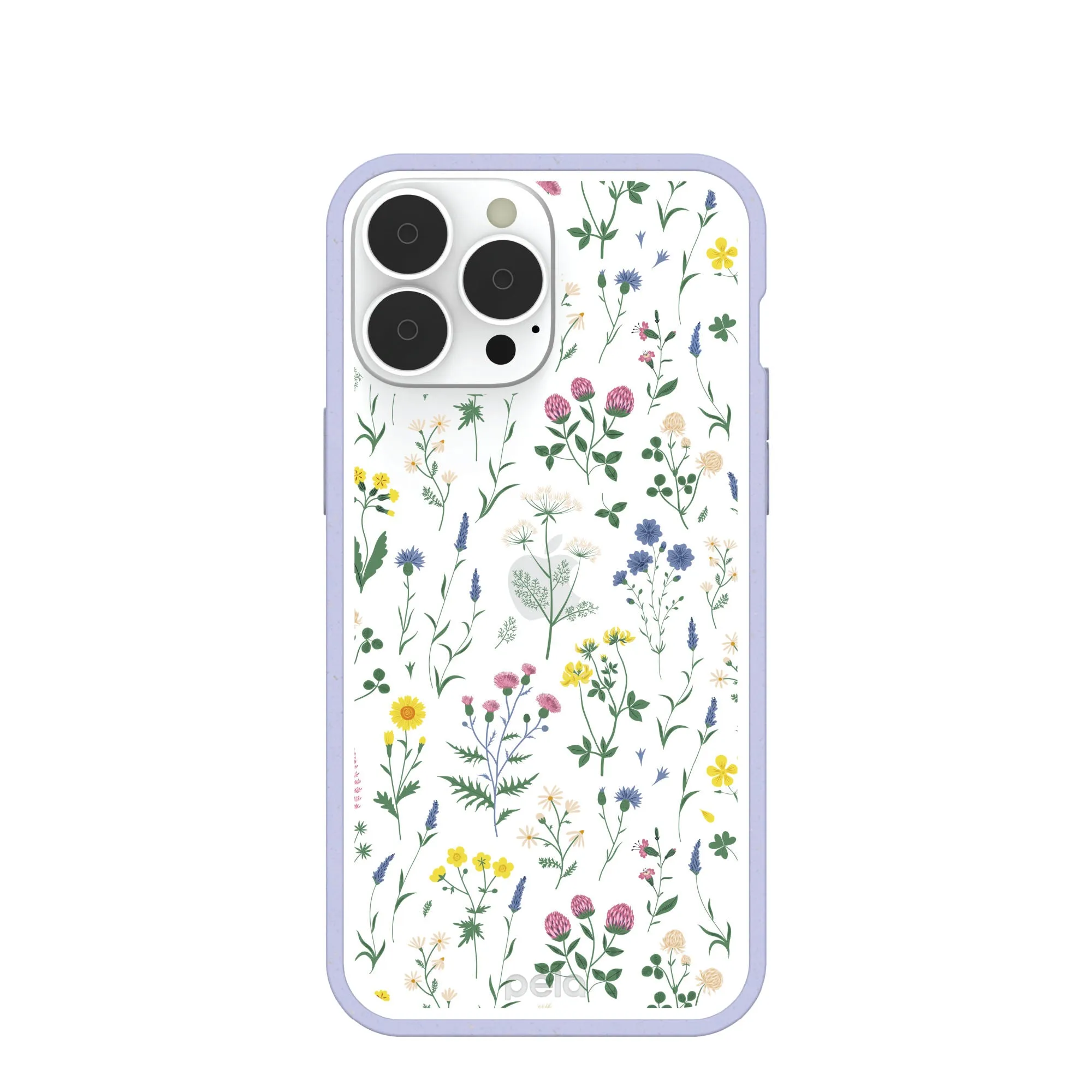 3D Effect Clear Shadow Blooms iPhone 13 Pro Max Case With Lavender Ridge