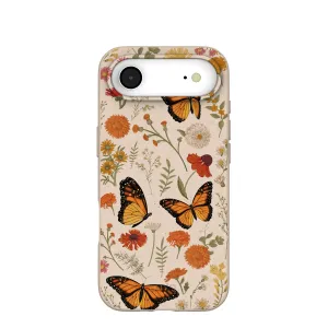 Flexible Build Form Impact Resistant Seashell Monarch Butterfly iPhone Air Case