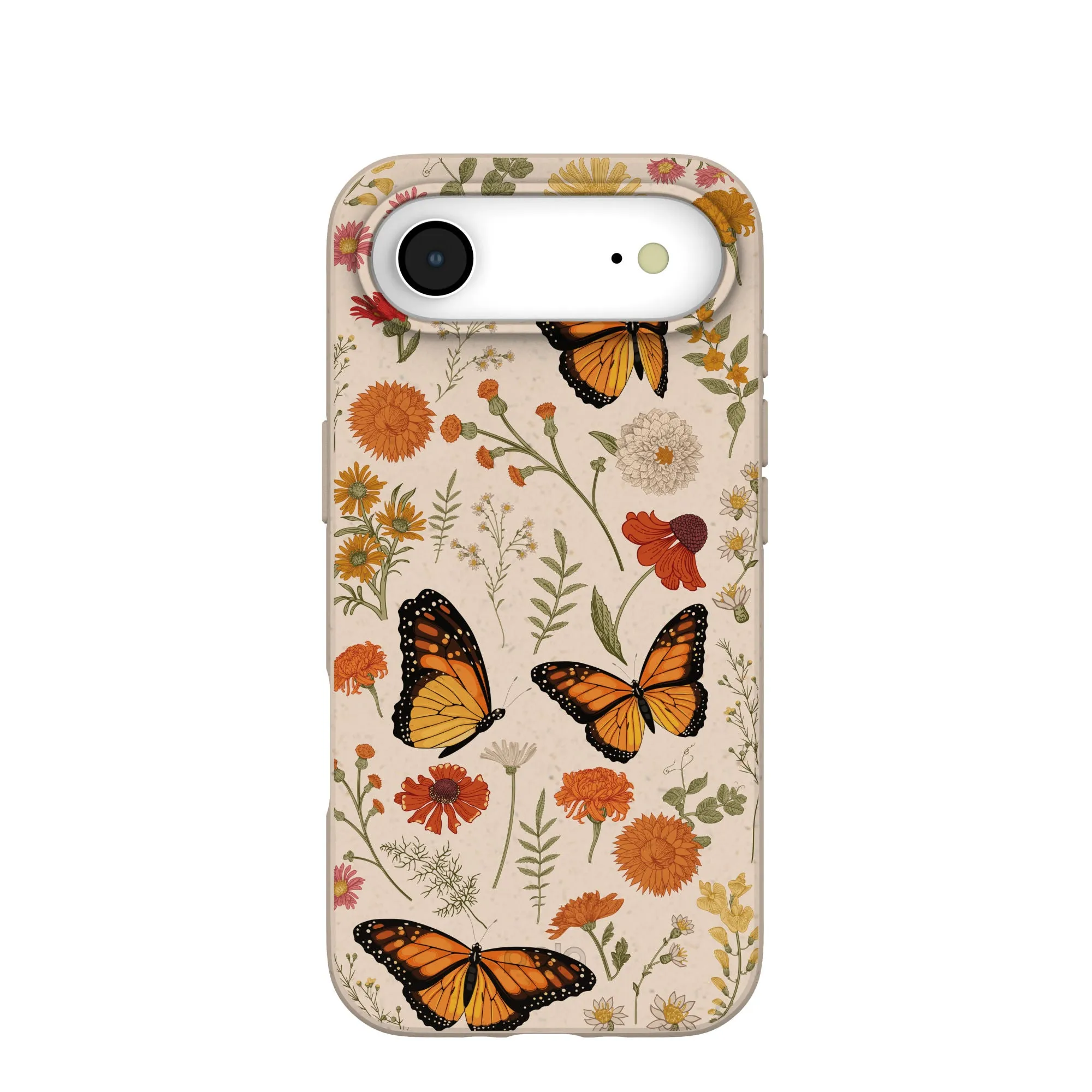 Flexible Build Form Impact Resistant Seashell Monarch Butterfly iPhone Air Case