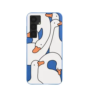 Electric Blue Silly Goose Samsung Galaxy S25 (Plus) Case Pocket Size