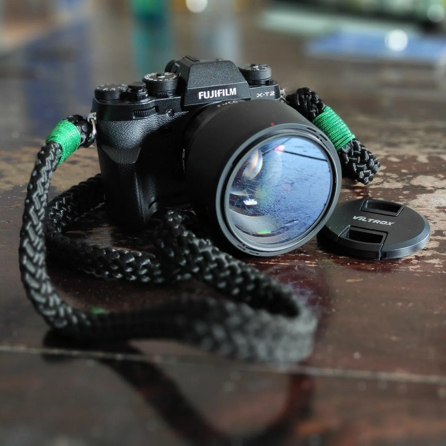 Flat Black Acrylic Camera Strap Adjustable hook Lightweight