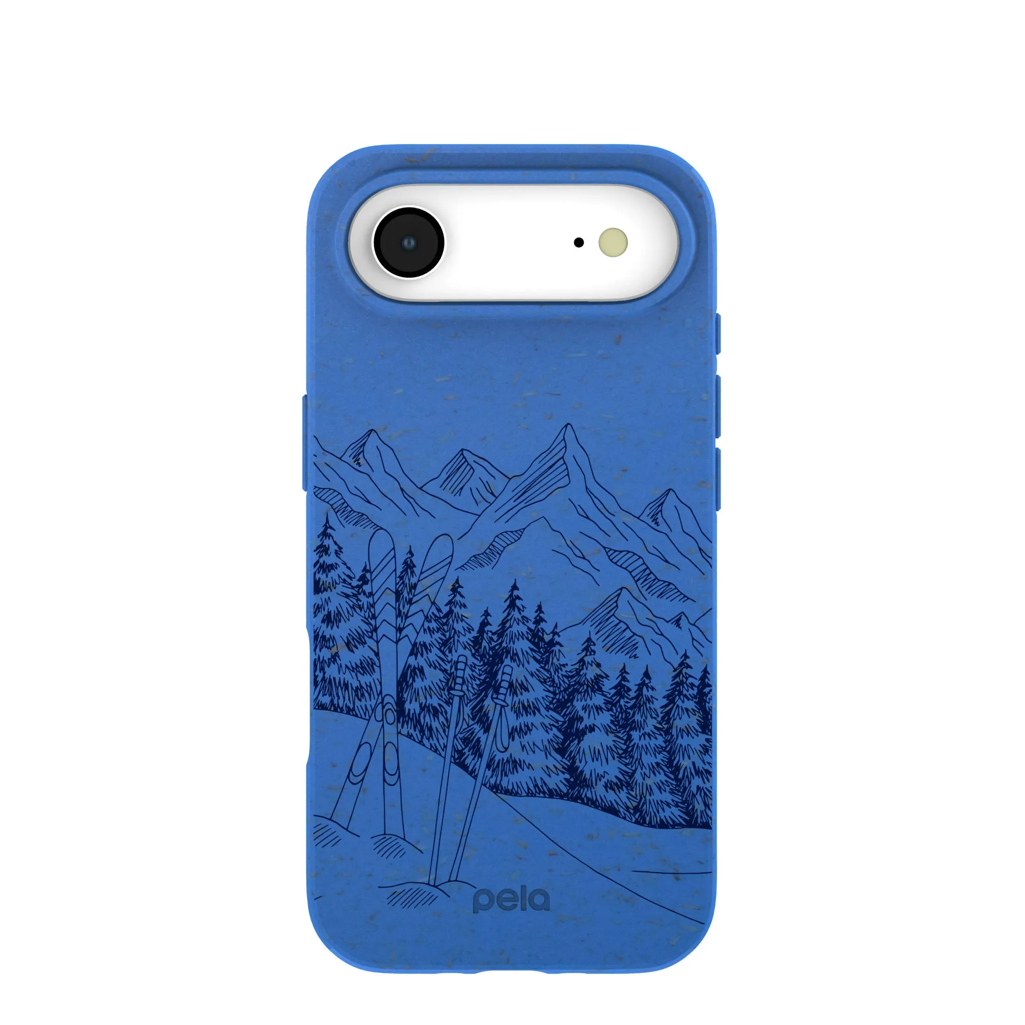 Electric Blue Backcountry Ski iPhone Air Case Matte Shield Sporty Design