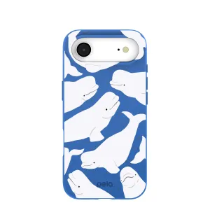 Electric Blue Belugas iPhone Air Case Hybrid Build Luxury Layer Texture