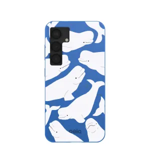 Soft touch finish Shock Absorber Electric Blue Belugas Samsung Galaxy S25 Case