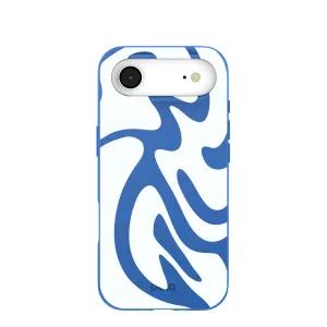Elegant Texture Unique Artwork Electric Blue Blue Crush iPhone Air Case