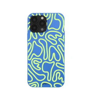 Modern feature Durable Finish Layer Electric Blue Dizzy Dreams iPhone 13 Pro Max Case