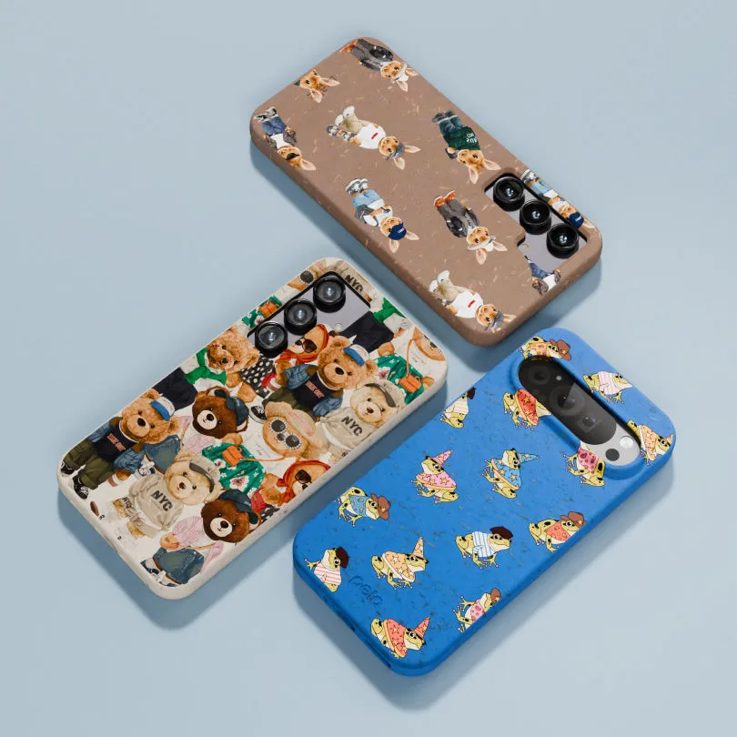 Electric Blue Fancy Frogs iPhone Air Case Fashion Forward