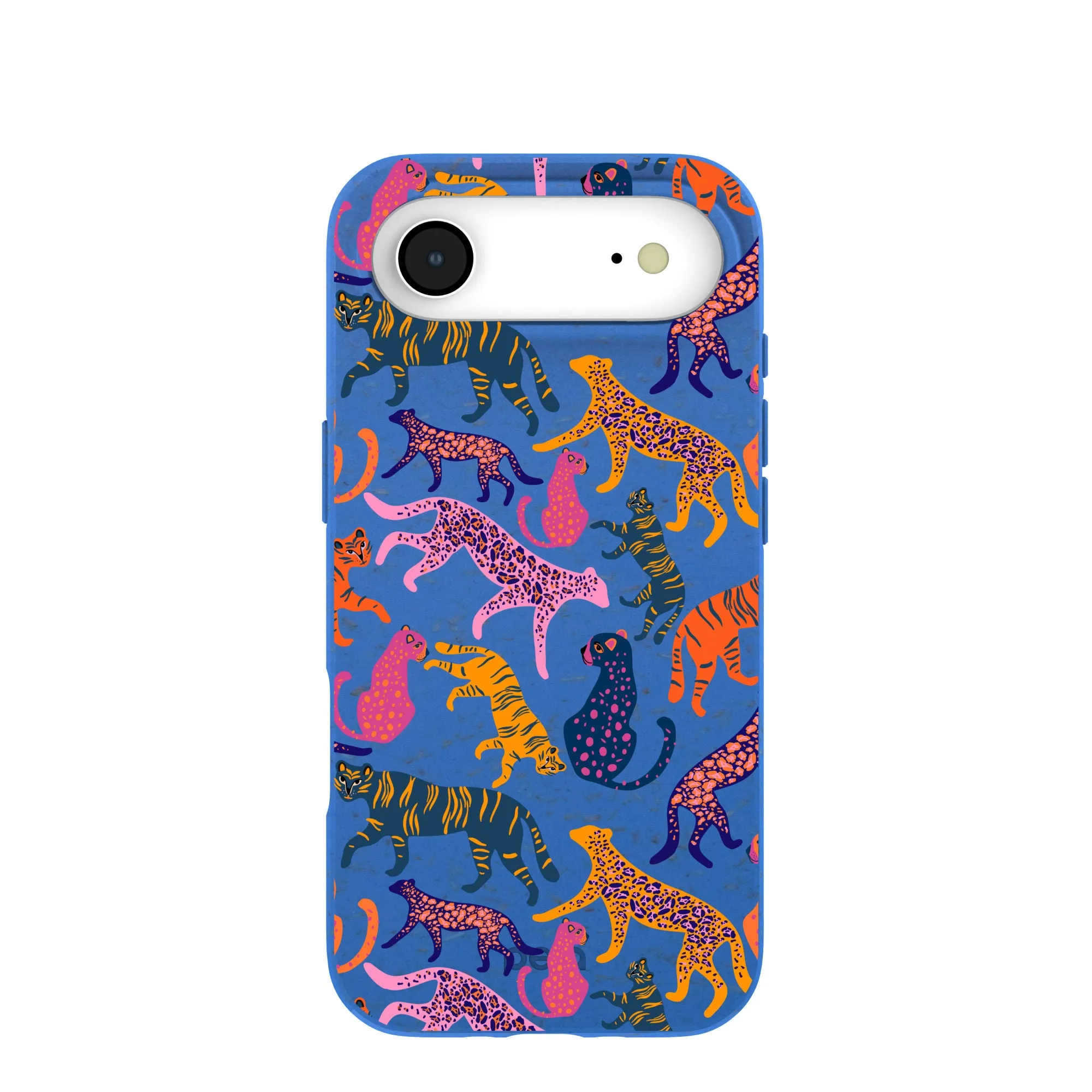 Modern Design Texture Electric Blue Jungle Cat iPhone Air Case