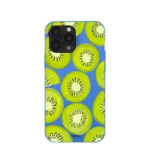 Flexible Comfort Electric Blue Kiwi Slices iPhone 13 Pro Max Case