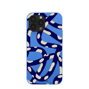 Electric Blue Noodles iPhone 13 Pro Max Case Modern Accessory