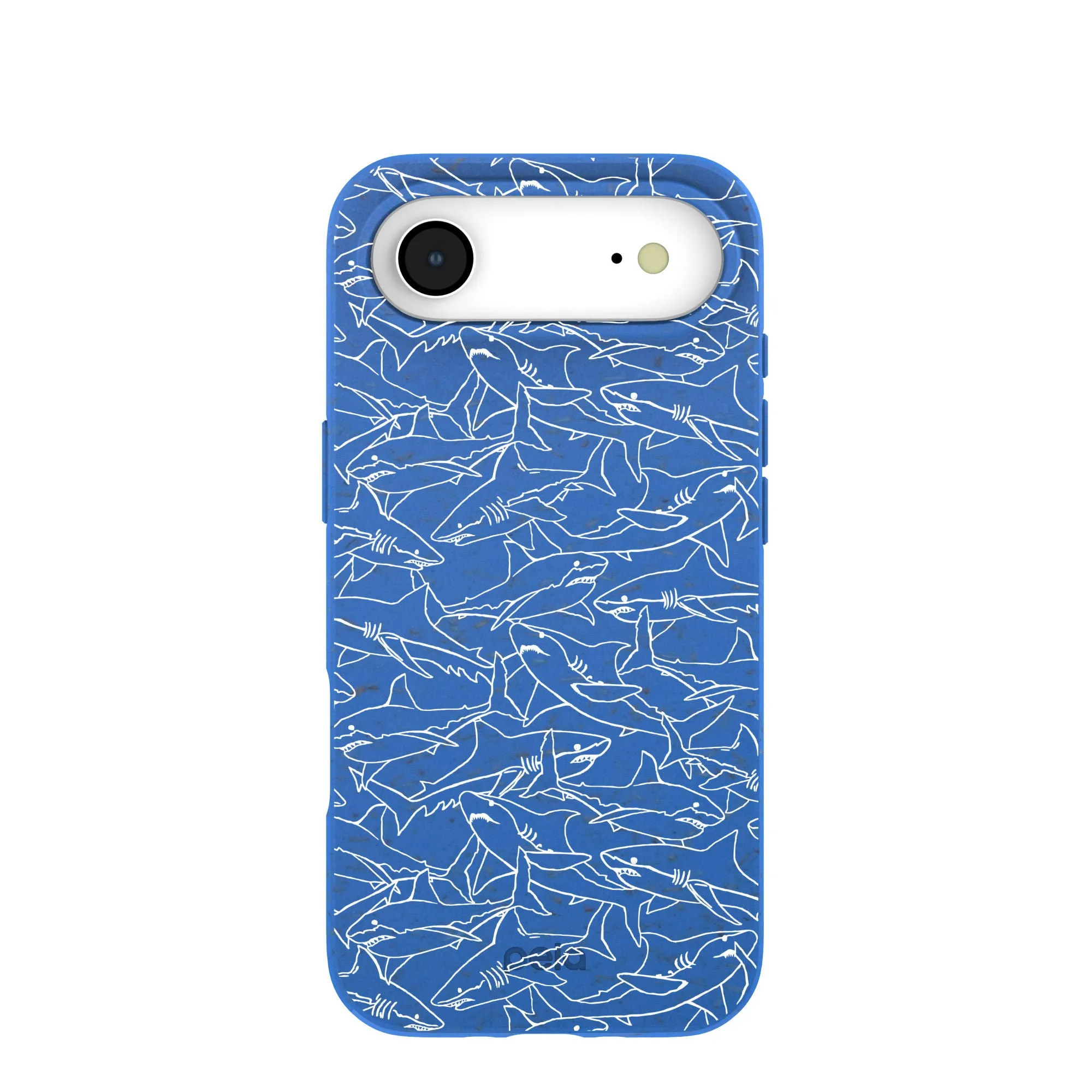 Electric Blue Shark Frenzy iPhone Air Case Hybrid Surface Layer Refined Style