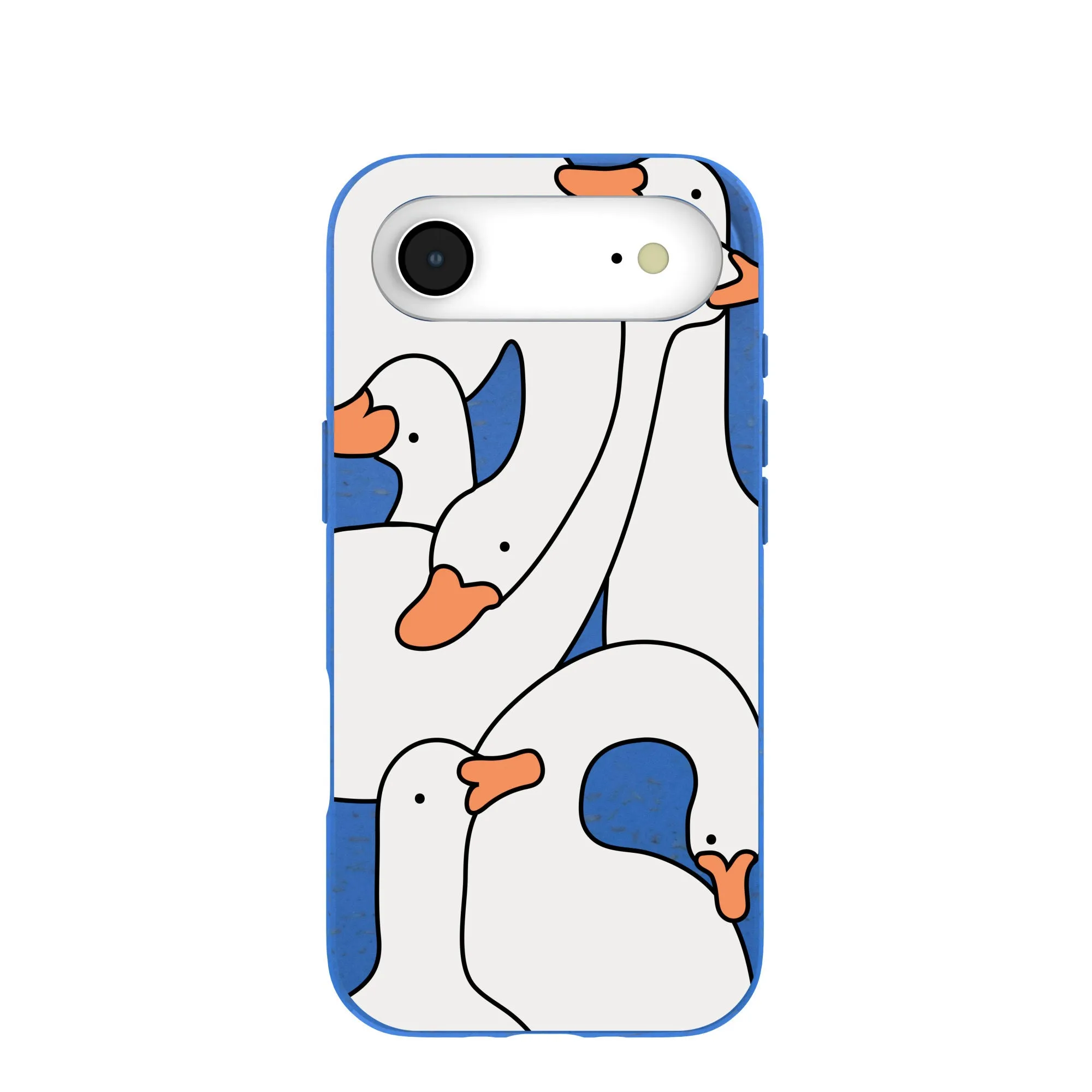 Electric Blue Silly Goose iPhone Air Case Textured Surface