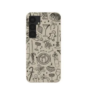Luxury Accent Soft Edge Detail London Fog Holiday Dinner Party Samsung Galaxy S25 Case
