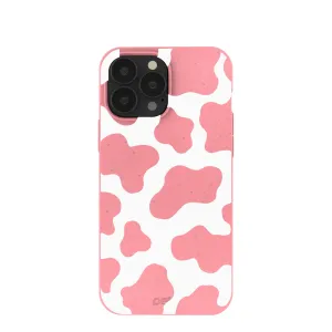 Compact Texture Layer Bubblegum Pink Cow iPhone 13 Pro Max Case