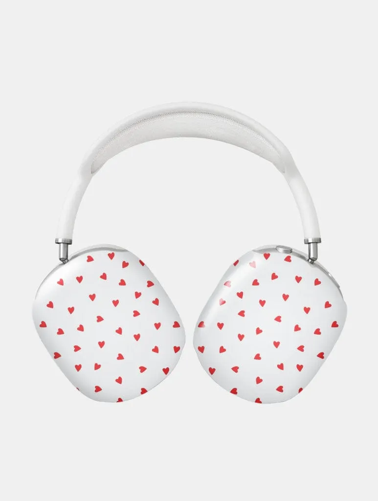 Ditsy Hearts AirPods Max Case in Gloss Compact Gadget Sleeve