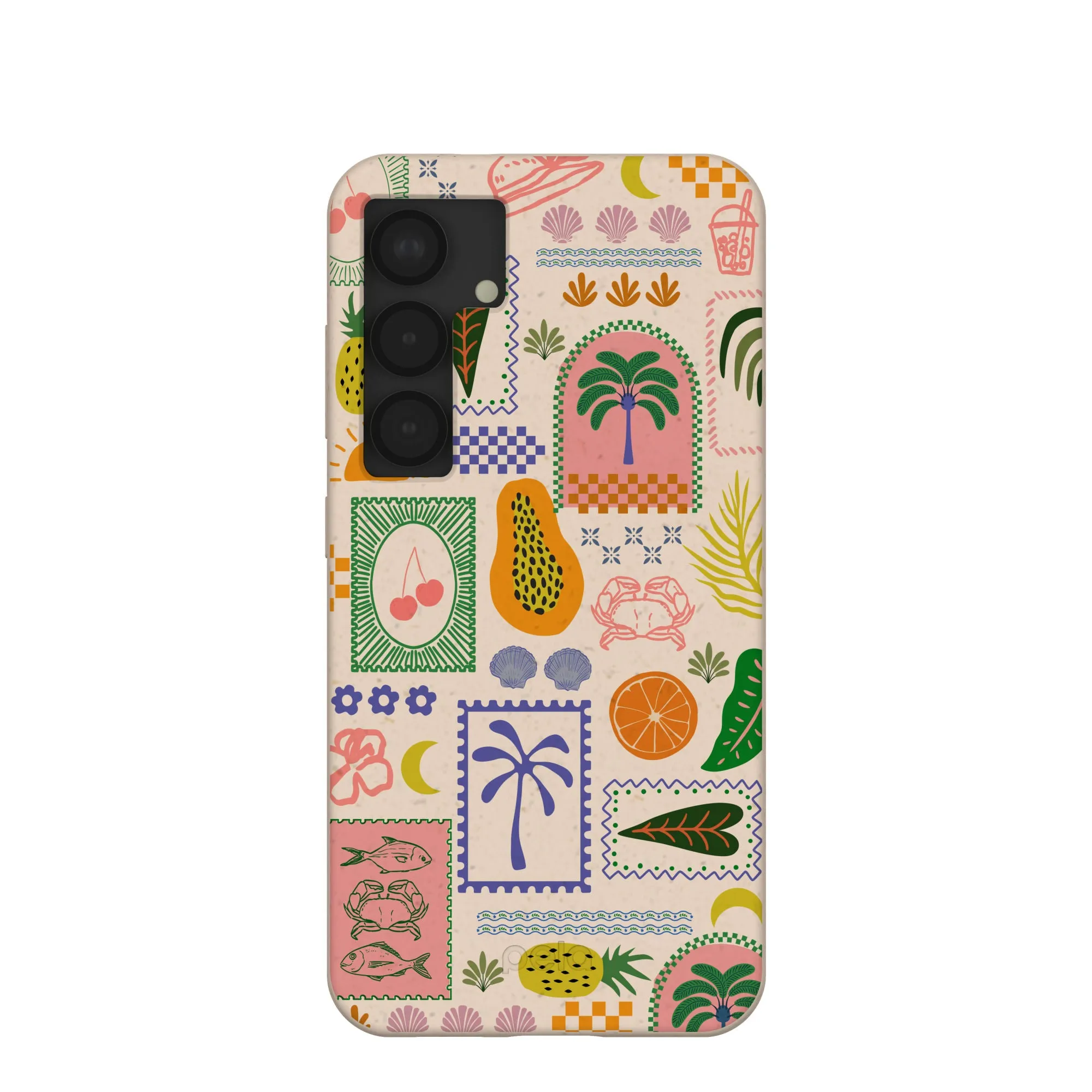 Seashell Tropic Muse Samsung Galaxy S25 Case Stylish Edge