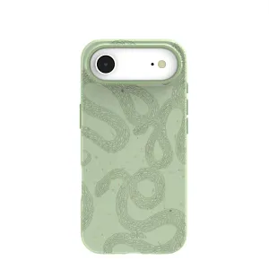 Sage Green Snaky iPhone Air Case Urban Fashion