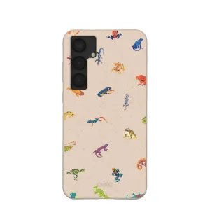 Seashell Tiny Amphibians Samsung Galaxy S25 (Plus) Case Hybrid Build Elegant Texture