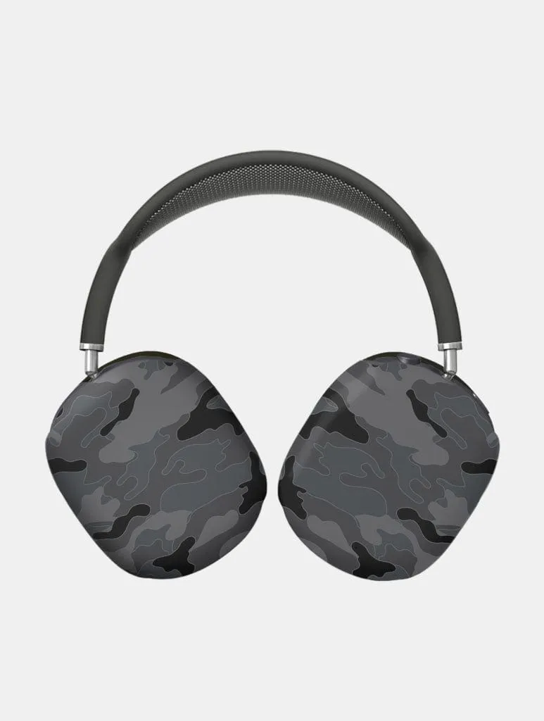 Black Camo AirPods Max Case in Matte lightweight shock absorbent shell