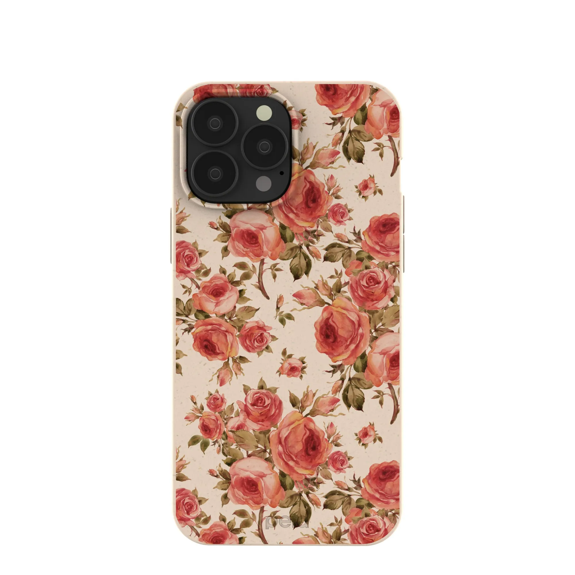 Travel Friendly Seashell Rose Garden iPhone 13 Pro Max Case