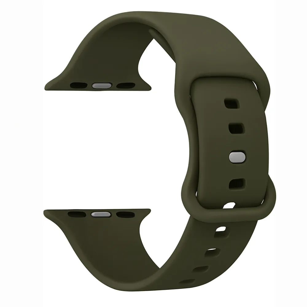 Apple Watch Silicone Strap Classic (Army Green) Sporty Motion Fit