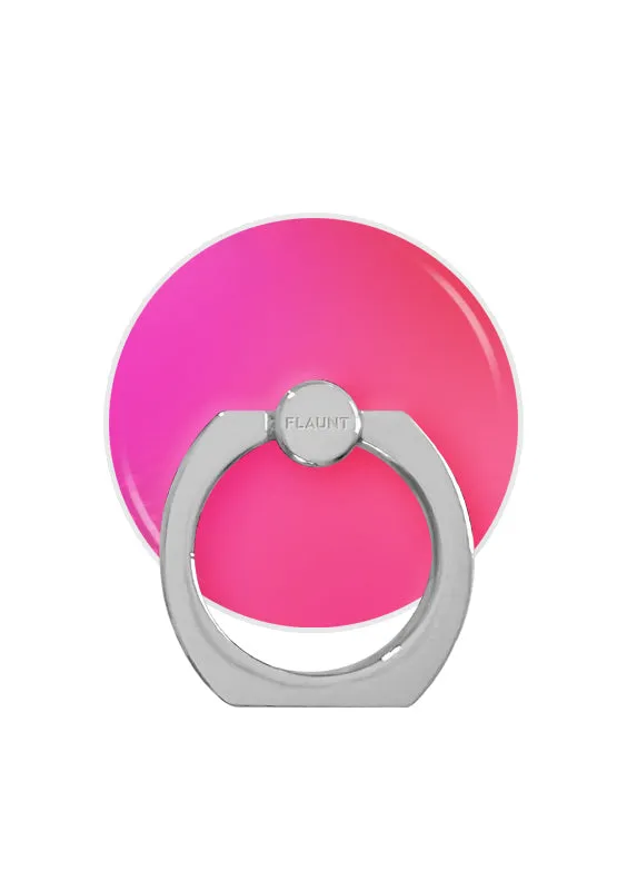 Ergo Spin Pink Iridescent Adhesive Phone Ring Stand